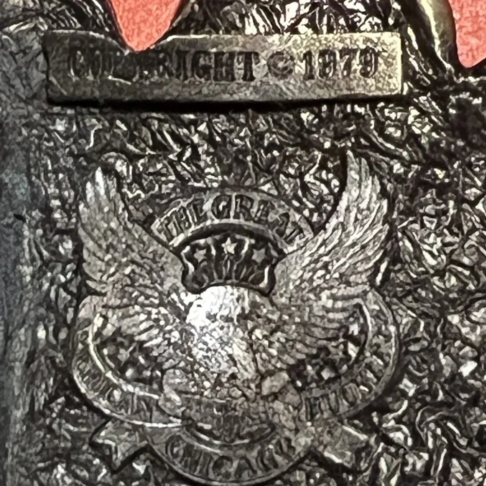 VTG Coin Belt Buckle The Great American Buckle Co 1979 Limited Edition #338-